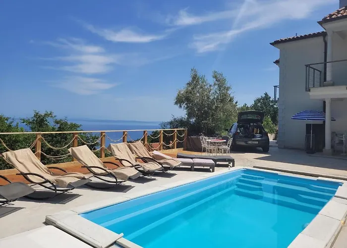 Mit Pool Kroatien Mit Meerblick Und Pool Apartament Lovran