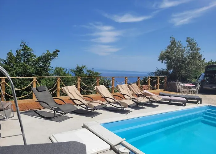 Apartament Mit Pool Kroatien Mit Meerblick Und Pool